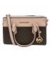 MICHAEL KORS（マイケル・コース）の古着「サッチェルスモール2WAYバッグ」｜ブラウン×ピンク