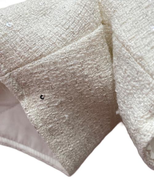 RANDY（ランディー）Randy (ランディー) セットアップツイードジャケット　パデットツイードカーゴセットアップ ホワイト サイズ:Sの古着・服飾アイテム