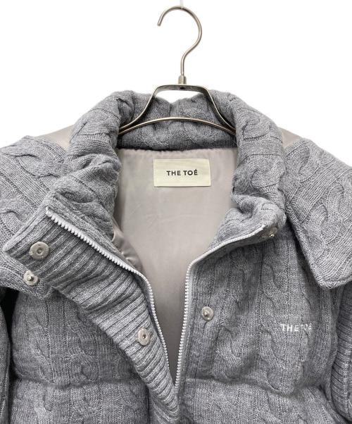 THE TOE（ザ・トゥー）THE TOE (ザ・トゥー) ニットダウンジャケット　SHARD KNIT DOWN グレー サイズ:Fの古着・服飾アイテム