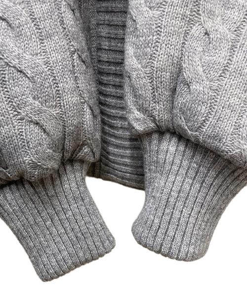 THE TOE（ザ・トゥー）THE TOE (ザ・トゥー) ニットダウンジャケット　SHARD KNIT DOWN グレー サイズ:Fの古着・服飾アイテム