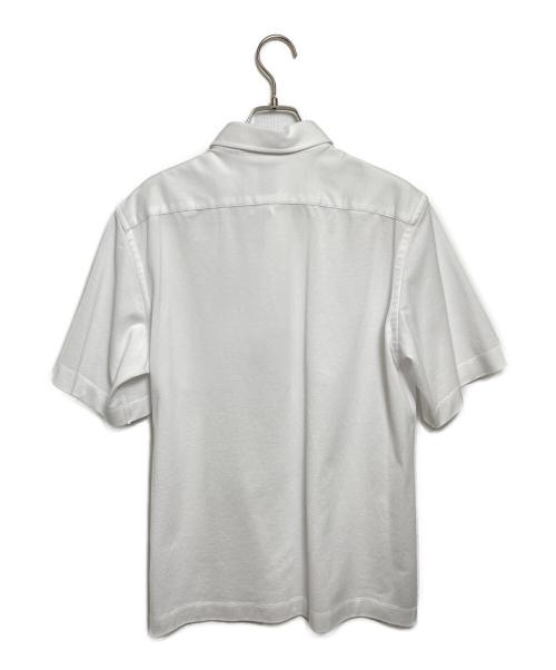 PAUL SMITH（ポールスミス）PAUL SMITH (ポールスミス) ソリッド 鹿の子 ボタンダウン ポロシャツ ホワイト サイズ:LARGEの古着・服飾アイテム