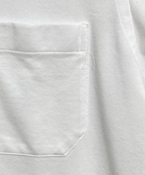 PAUL SMITH（ポールスミス）PAUL SMITH (ポールスミス) ソリッド 鹿の子 ボタンダウン ポロシャツ ホワイト サイズ:LARGEの古着・服飾アイテム