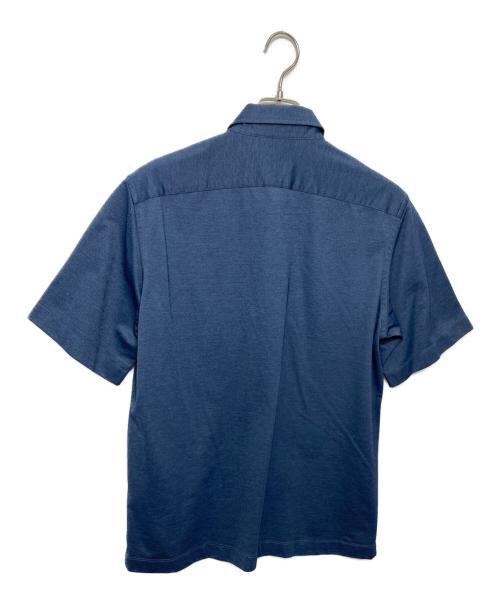 PAUL SMITH（ポールスミス）PAUL SMITH (ポールスミス) ソリッド 鹿の子 ボタンダウンポロシャツ ネイビー サイズ:Lの古着・服飾アイテム