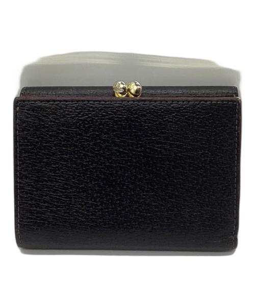 Vivienne Westwood（ヴィヴィアンウエストウッド）Vivienne Westwood (ヴィヴィアンウエストウッド) オーブがま口3つ折り財布 ブラックの古着・服飾アイテム