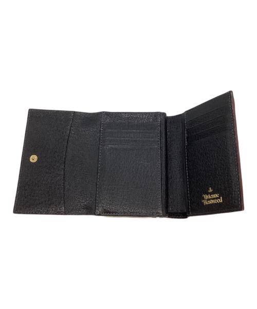 Vivienne Westwood（ヴィヴィアンウエストウッド）Vivienne Westwood (ヴィヴィアンウエストウッド) オーブがま口3つ折り財布 ブラックの古着・服飾アイテム