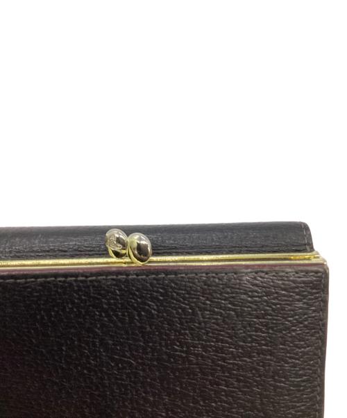 Vivienne Westwood（ヴィヴィアンウエストウッド）Vivienne Westwood (ヴィヴィアンウエストウッド) オーブがま口3つ折り財布 ブラックの古着・服飾アイテム