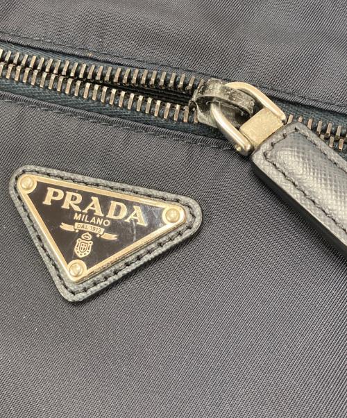 PRADA（プラダ）PRADA (プラダ) ナイロンショルダーバッグ ネイビーの古着・服飾アイテム