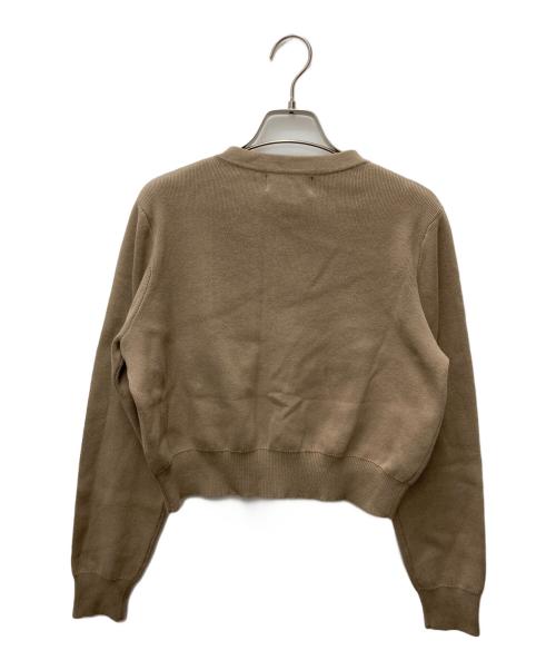 ACYM（アシーム）ACYM (アシーム) ポイントボタンニットカーディガン ベージュ サイズ:FREE 未使用品の古着・服飾アイテム