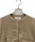ACYM (アシーム) ポイントボタンニットカーディガン ベージュ サイズ:FREE 未使用品：5000円