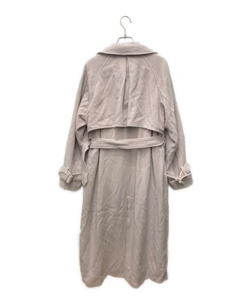 anuans（アニュアンス）anuans (アニュアンス) ウールトレンチコート ピンク サイズ:Mの古着・服飾アイテム