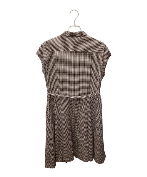 HER LIP TO（ハーリップトゥ）HER LIP TO (ハーリップトゥ) Checked Shirt Mini Dress ブラウン サイズ:Mの古着・服飾アイテム