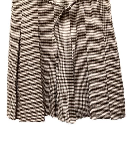 HER LIP TO（ハーリップトゥ）HER LIP TO (ハーリップトゥ) Checked Shirt Mini Dress ブラウン サイズ:Mの古着・服飾アイテム