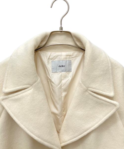 sheller（シェリエ）sheller (シェリエ) ミドルコート　FOX FUR pocket tailored middle coat アイボリー サイズ:F 未使用品の古着・服飾アイテム