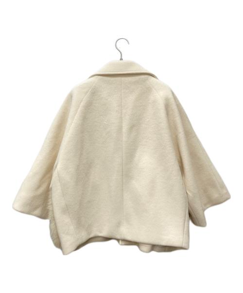 sheller（シェリエ）sheller (シェリエ) ミドルコート　FOX FUR pocket tailored middle coat アイボリー サイズ:F 未使用品の古着・服飾アイテム