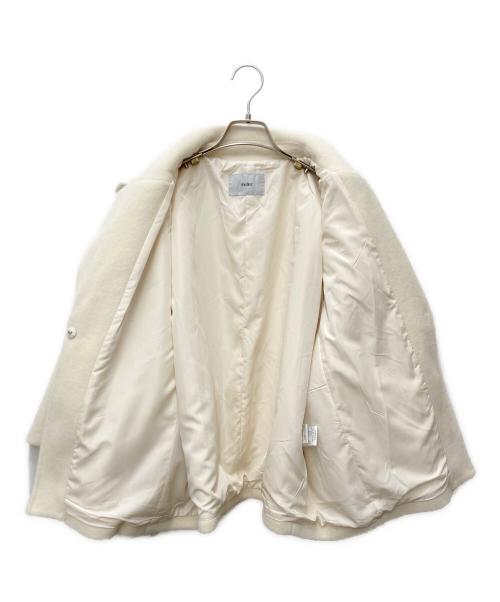 sheller（シェリエ）sheller (シェリエ) ミドルコート　FOX FUR pocket tailored middle coat アイボリー サイズ:F 未使用品の古着・服飾アイテム