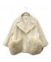 sheller（シェリエ）の古着「ミドルコート　FOX FUR pocket tailored middle coat」｜アイボリー