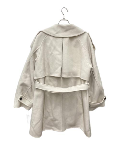 anuans（アニュアンス）anuans (アニュアンス) リバーウールミドルトレンチコート アイボリー サイズ:F 未使用品の古着・服飾アイテム