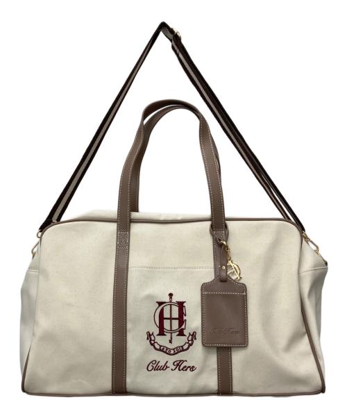 HER LIP TO（ハーリップトゥ）HER LIP TO (ハーリップトゥ) Club Hers Boston Bag ベージュ 未使用品の古着・服飾アイテム
