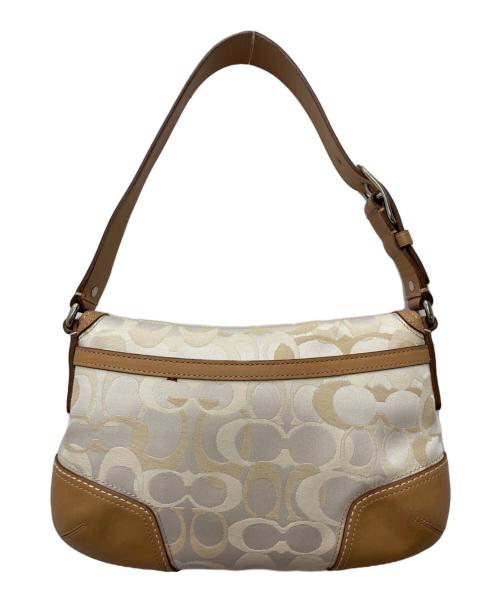 COACH（コーチ）COACH (コーチ) シグネチャー ワンショルダーバッグ　 ベージュの古着・服飾アイテム
