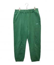stussy（ステューシー）の古着「Stock Fleece スウェットパンツ」｜グリーン