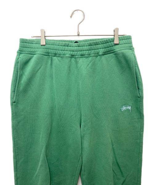 stussy（ステューシー）stussy (ステューシー) Stock Fleece スウェットパンツ グリーン サイズ:Mの古着・服飾アイテム