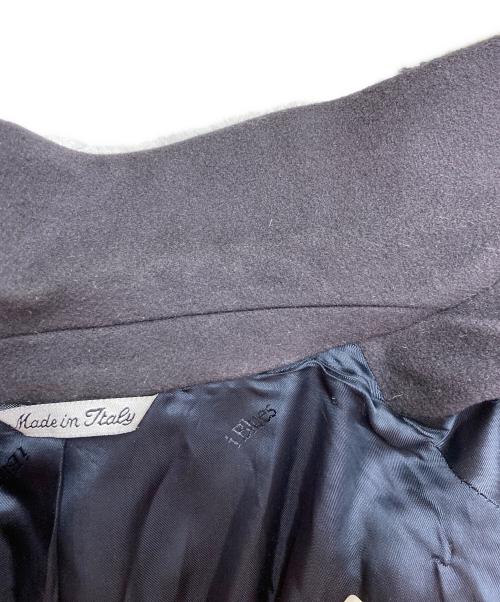 i BLUES（イ ブルース）i BLUES (イ ブルース) LORO PIANA (ロロピアーナ) チェスターコート ブラック サイズ:42の古着・服飾アイテム