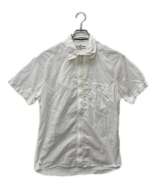 STONE ISLAND（ストーンアイランド）STONE ISLAND (ストーンアイランド) 半袖シャツ ホワイト サイズ:Mの古着・服飾アイテム