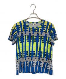 COMME des GARCONS（コムデギャルソン）の古着「幾何学模様Tシャツ」｜ブルー