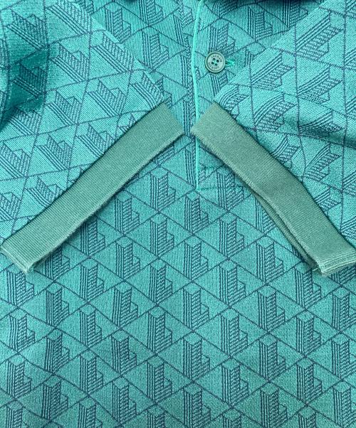 LACOSTE（ラコステ）LACOSTE (ラコステ) モノグラムジャガードポロシャツ グリーン サイズ:Sの古着・服飾アイテム