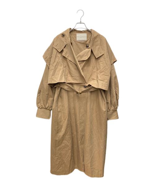 glam lips（グラムリップス）Glam Lips (グラムリップス) 3way レイヤード トレンチコート ブラウン サイズ:Freeの古着・服飾アイテム