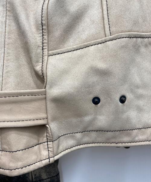 DOLCE & GABBANA（ドルチェ＆ガッバーナ）DOLCE & GABBANA (ドルチェ＆ガッバーナ) レザージャケット ブラウン サイズ:48の古着・服飾アイテム