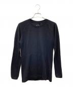 山と道ヤマトミチ）の古着「ロングスリーブカットソー　DF MESH MERINO LONG SLEEVE」｜ブラック