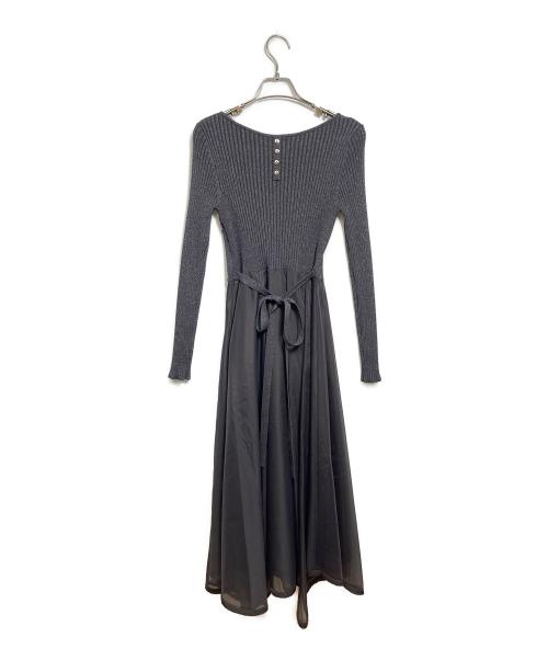 Rirandture（リランドチュール）Rirandture (リランドチュール) 長袖エアリードッキングワンピース グレー サイズ:1の古着・服飾アイテム