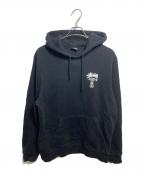 stussyステューシー）の古着「ワールドツアーパーカー」｜ブラック