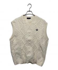 FRED PERRY×BEAMS（フレッドペリー×ビームス）の古着「別注 Cable Vest」｜アイボリー