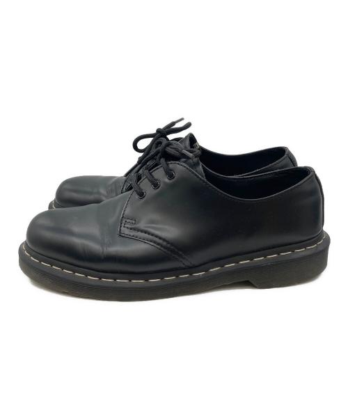 Dr.Martens（ドクターマーチン）Dr.Martens (ドクターマーチン) 1461 ホワイトステッチ 3 ホール シューズ ブラック サイズ:UK8の古着・服飾アイテム