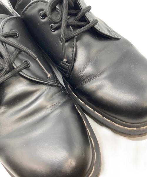 Dr.Martens（ドクターマーチン）Dr.Martens (ドクターマーチン) 1461 ホワイトステッチ 3 ホール シューズ ブラック サイズ:UK8の古着・服飾アイテム
