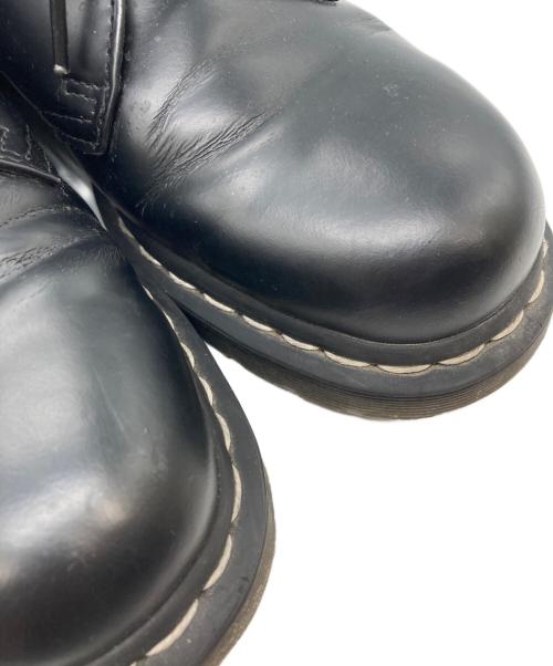 Dr.Martens（ドクターマーチン）Dr.Martens (ドクターマーチン) 1461 ホワイトステッチ 3 ホール シューズ ブラック サイズ:UK8の古着・服飾アイテム