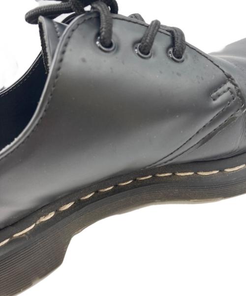 Dr.Martens（ドクターマーチン）Dr.Martens (ドクターマーチン) 1461 ホワイトステッチ 3 ホール シューズ ブラック サイズ:UK8の古着・服飾アイテム