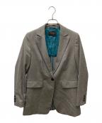 TOMORROW LAND collectionトゥモローランドコレクション）の古着「ブラウニーシャークスキン シングル1Bジャケット」｜ブラウン