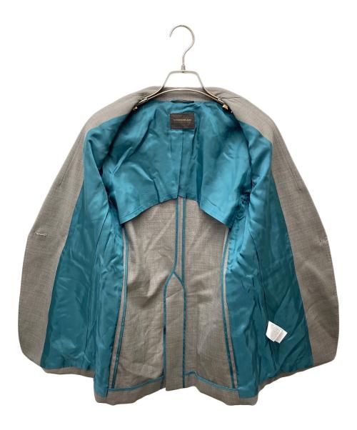 TOMORROW LAND collection（トゥモローランドコレクション）TOMORROW LAND collection (トゥモローランドコレクション) ブラウニーシャークスキン シングル1Bジャケット ブラウン サイズ:36の古着・服飾アイテム