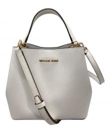 MICHAEL KORS（マイケル・コース）の古着「PRATTクロスボディバケットバッグ」｜ホワイト