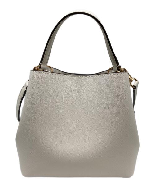 MICHAEL KORS（マイケル・コース）MICHAEL KORS (マイケル・コース) PRATTクロスボディバケットバッグ ホワイトの古着・服飾アイテム