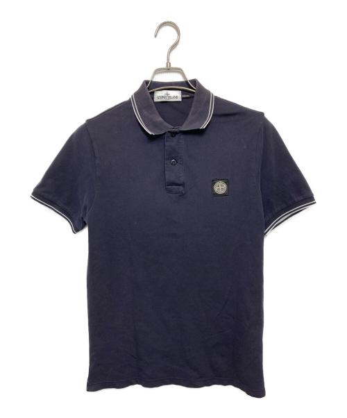 STONE ISLAND（ストーンアイランド）STONE ISLAND (ストーンアイランド) ワッペンポロシャツ ネイビー サイズ:Mの古着・服飾アイテム
