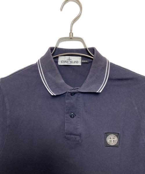 STONE ISLAND（ストーンアイランド）STONE ISLAND (ストーンアイランド) ワッペンポロシャツ ネイビー サイズ:Mの古着・服飾アイテム