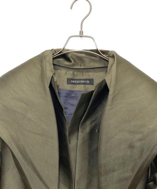 DRESSTERIOR（ドレステリア）DRESSTERIOR (ドレステリア) シルクツイルフードコート オリーブ サイズ:fの古着・服飾アイテム