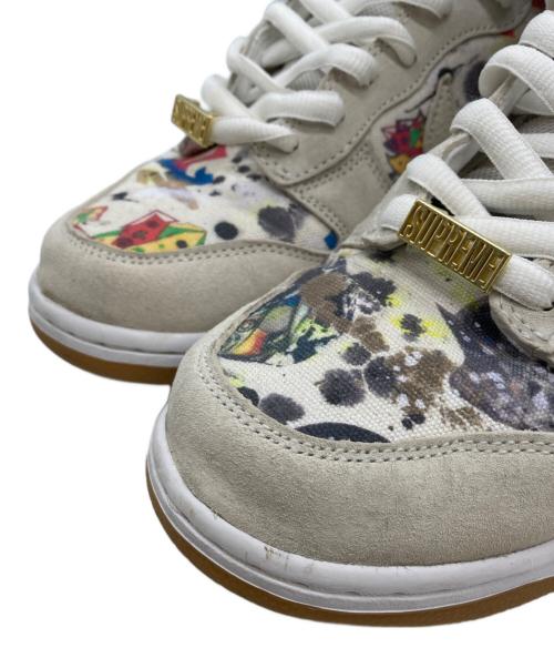 NIKE SB（ナイキエスビー）NIKE SB (ナイキエスビー) SUPREME (シュプリーム) ハイカットスニーカー グレー サイズ:28の古着・服飾アイテム