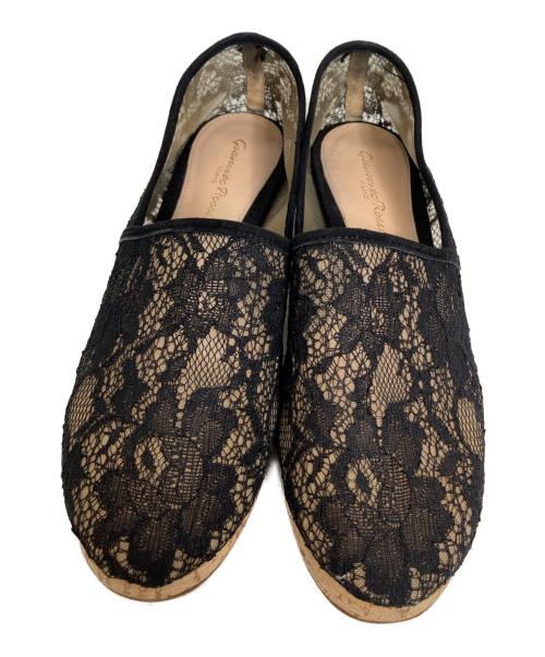 Gianvito Rossi（ジャンヴィト ロッシ）Gianvito Rossi (ジャンヴィト ロッシ) レースパンプス ブラック サイズ:23.5の古着・服飾アイテム