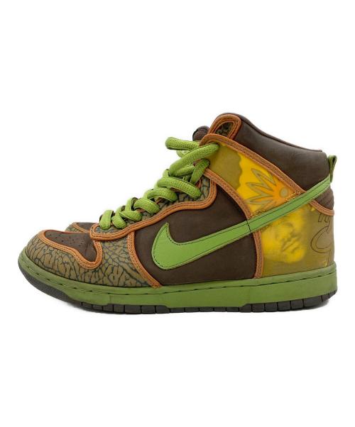 NIKE SB（ナイキエスビー）NIKE SB (ナイキエスビー) DUNK HIGH PRO SB ブラウン×グリーン サイズ:28cmの古着・服飾アイテム