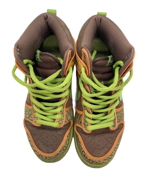 NIKE SB（ナイキエスビー）NIKE SB (ナイキエスビー) DUNK HIGH PRO SB ブラウン×グリーン サイズ:28cmの古着・服飾アイテム